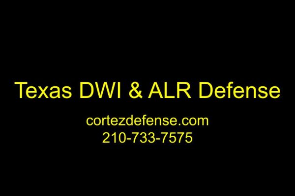 Texas DWI and ALR Defense in San Antonio.